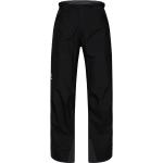 Pantalones impermeables negros de gore tex rebajados impermeables Haglöfs talla XS de materiales sostenibles para mujer 