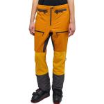 Pantalones amarillos de poliester de montaña rebajados transpirables Haglöfs talla XS de materiales sostenibles para mujer 