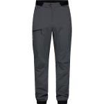 Jeans stretch grises de poliamida rebajados impermeables Haglöfs talla XL para hombre 