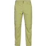 Pantalones verdes de poliamida de senderismo rebajados de verano Haglöfs talla XL para hombre 