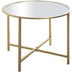 HAKU Möbel mesa de café, metal, dorada, diámetro 6