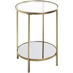 HAKU Möbel mesa de café, metal, dorada, diámetro 3