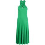 Vestidos halter verdes de viscosa media pierna sin mangas con cuello halter Ralph Lauren Polo Ralph Lauren para mujer 