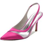 Zapatos destalonados rosas de goma formales acolchados talla 36 para mujer 