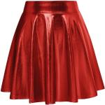 Faldas rojas de poliester de tablas  tallas grandes con lentejuelas talla S para mujer 
