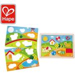 Hape- Puzzle infantil 3 in 1 Pepe y amigos (Barrut