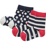 Happy Socks Calcetines, Stripe, Blue, 12-24m US (Pack de 2) Unisex Kids