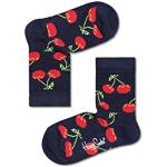Happy Socks Cherry Calcetines, Multicolor, 12-24M Unisex Baby