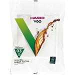 Hario 03 100 Count Coffee Paper Filter, White