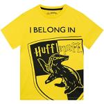 HARRY POTTER Camiseta para Niños Hufflepuff Amaril