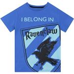 Camisetas azules celeste de manga corta infantiles Harry Potter Ravenclaw 7 años 