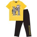 Harry Potter Hufflepuff Chicos Larga Pijamas Set Amarillo Negro 122 | Idea Regalo para los niños, Ropa de Dormir de los niños