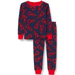 Little Blue House by Hatley Pajama Set Juego de Pijama, Navy Lobster, 10 Years para Niños