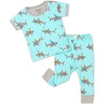 Hatley Organic Cotton Short Sleeve Pyjama Set Baby and Toddler Bottoms, Shark Party, 6-9 Months para Bebés