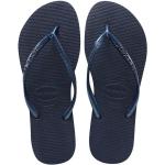 Calzado de verano azul marino de goma con tacón hasta 3cm Havaianas Slim para mujer 