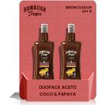 Bronceadores marrones con aceite de coco con factor 8 de 200 ml Hawaiian Tropic en spray 