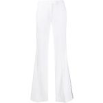 Pantalones acampanados blancos de seda Michael Kors Collection con lentejuelas para mujer 