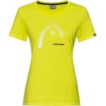 Camisetas deportivas amarillas de poliester rebajadas con cuello redondo con rayas talla M para mujer 