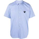 Camisetas azules de algodón de manga corta manga corta marineras con rayas Comme des Garçons PLAY para hombre 
