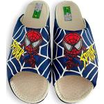 Zapatillas de casa azules de fieltro Spiderman de verano talla 38 infantiles 
