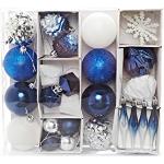 Bolas azules de plástico de Navidad 