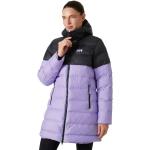 Abrigos lila de poliester con capucha  rebajados con cuello alto con forro acolchados Helly Hansen talla XL para mujer 
