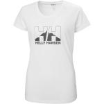 Camisetas deportivas blancas de poliester rebajadas Helly Hansen talla L para mujer 