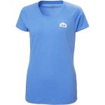 Camisetas deportivas azules de poliester rebajadas Helly Hansen talla M para mujer 
