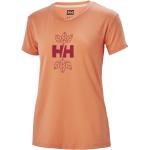 Camisetas deportivas naranja de poliester Helly Hansen talla M de materiales sostenibles para mujer 