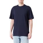 Camisetas estampada orgánicas azul marino de algodón con logo Helly Hansen talla XS de materiales sostenibles para hombre 