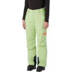 Pantalones verdes de poliester de esquí rebajados impermeables Helly Hansen talla XS para mujer 