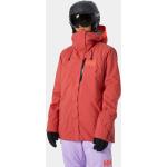 Chaquetas rojas de sintético de snowboard impermeables, transpirables, cortaviento con capucha Helly Hansen talla XS para mujer 