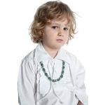 Hemad Camisa Medieval Infantil con Volantes - algodón - Blanco L