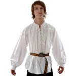 Hemad Camisa Medieval Pirata para Hombre - Cuello