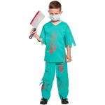 Disfraces verdes de poliester de Halloween infantiles lavable a mano 9 años 