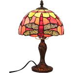 Henley Art Deco - Lámpara de mesa creativa Tiffany de cristal para salón, comedor, dormitorio, mesita de noche, bar, romántico, vintage, lámpara barroca, lámpara de mesa de 8 pulgadas, Style-B