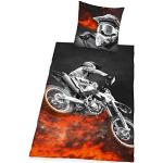 Herding 4859214050 – Juego de Cama con Estampado Motocross Microfibra 200 x 135 cm, Multicolor