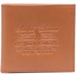 Billetera marrones de piel plegables con logo Ralph Lauren Polo Ralph Lauren para hombre 