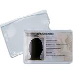 Herma 1325 - Funda transparente para tarjetas de crédito, 10 fundas para tarjetas, funda protectora de plástico transparente