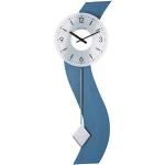 Hermle 71004-Q72200 - Reloj de Pared Sencillo con péndulo, Color Azul