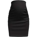 Faldas tubo negras de algodón mini informales con volantes talla XL para mujer 