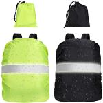 Accesorios verdes fluorescentes de tela de mochilas plegables 