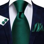Corbatas verdes de seda de seda talla M para hombre 