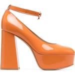 Zapatos naranja de charol de tacón rebajados con tacón más de 9cm GIANVITO ROSSI talla 37 para mujer 