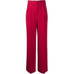 Pantalones acampanados rojos de viscosa rebajados Alberta Ferretti talla 3XL para mujer 