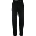 Mom jeans negros de tencel rebajados ancho W30 largo L31 Calvin Klein para mujer 