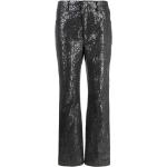 Jeans desgastados negros de poliester ancho W30 largo L31 desgastado Rotate con lentejuelas de materiales sostenibles para mujer 
