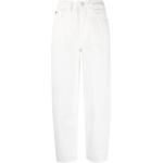 Jeans stretch blancos de algodón rebajados ancho W31 largo L32 con logo Tommy Hilfiger Sport para mujer 