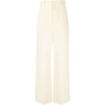 Pantalones acampanados beige de algodón rebajados ancho W40 talla XL para mujer 