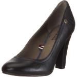 Zapatos negros de denim de tacón Tommy Hilfiger Hilfiger Denim talla 42 para mujer 